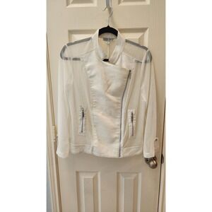 Alberto‎ Makali womens White full zip jacket Size Medium
